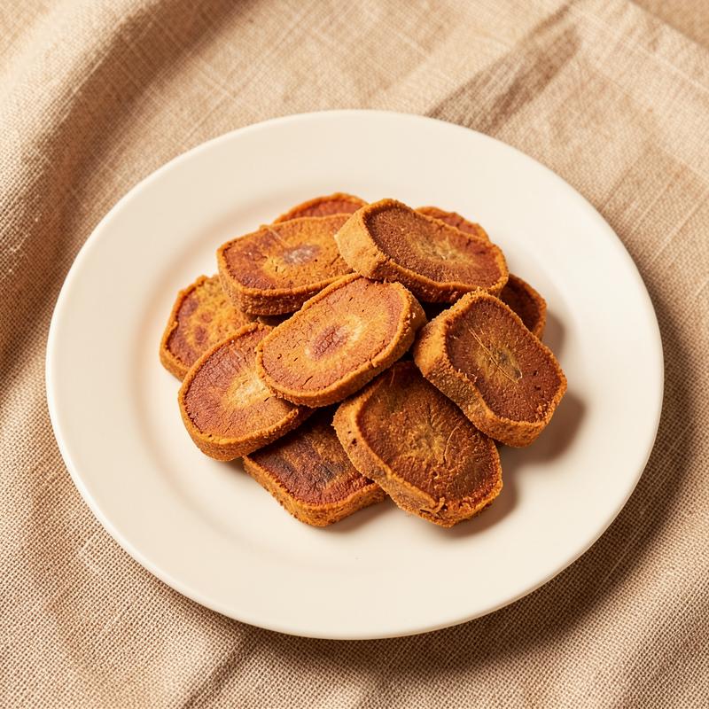 Natural Sweet Potato Chews — Dried sweet potato slices with a single ingredient.